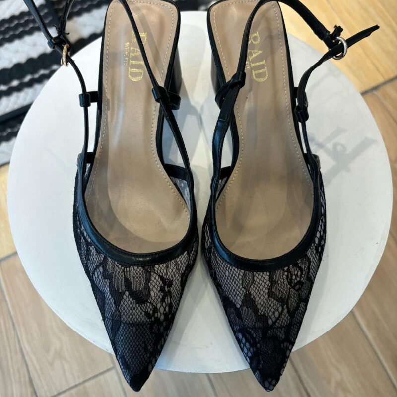 Sandales à Talon Carré - Noir