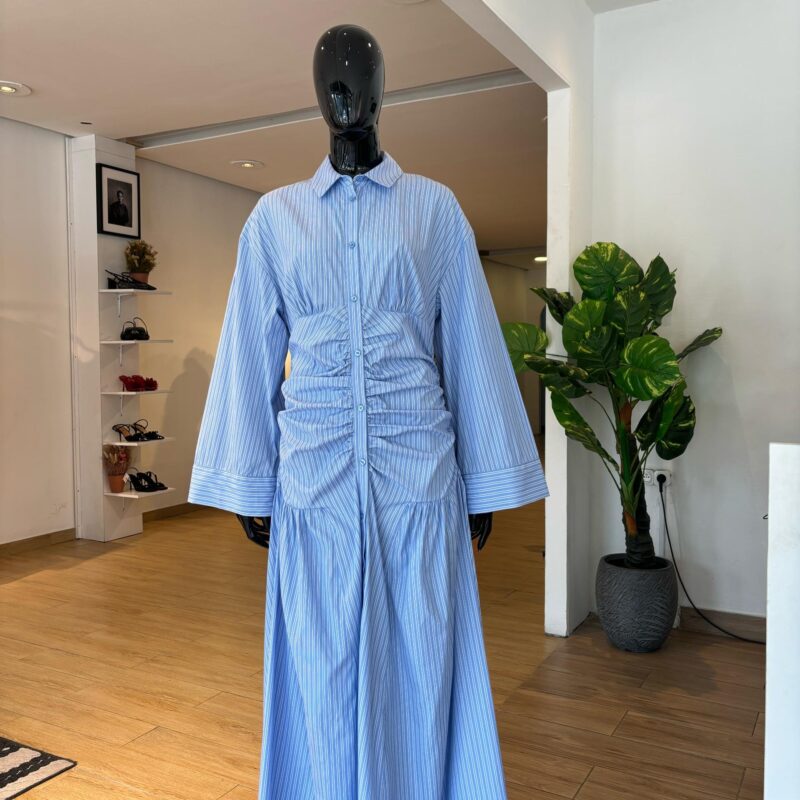 ASOS - Robe Chemise à Rayures - Bleu et Blanc