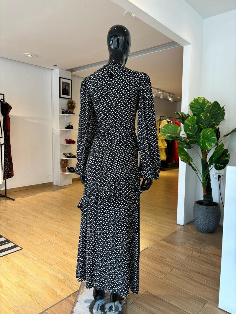 ASOS - Robe à Volants et à Pois - Noir – Image 3
