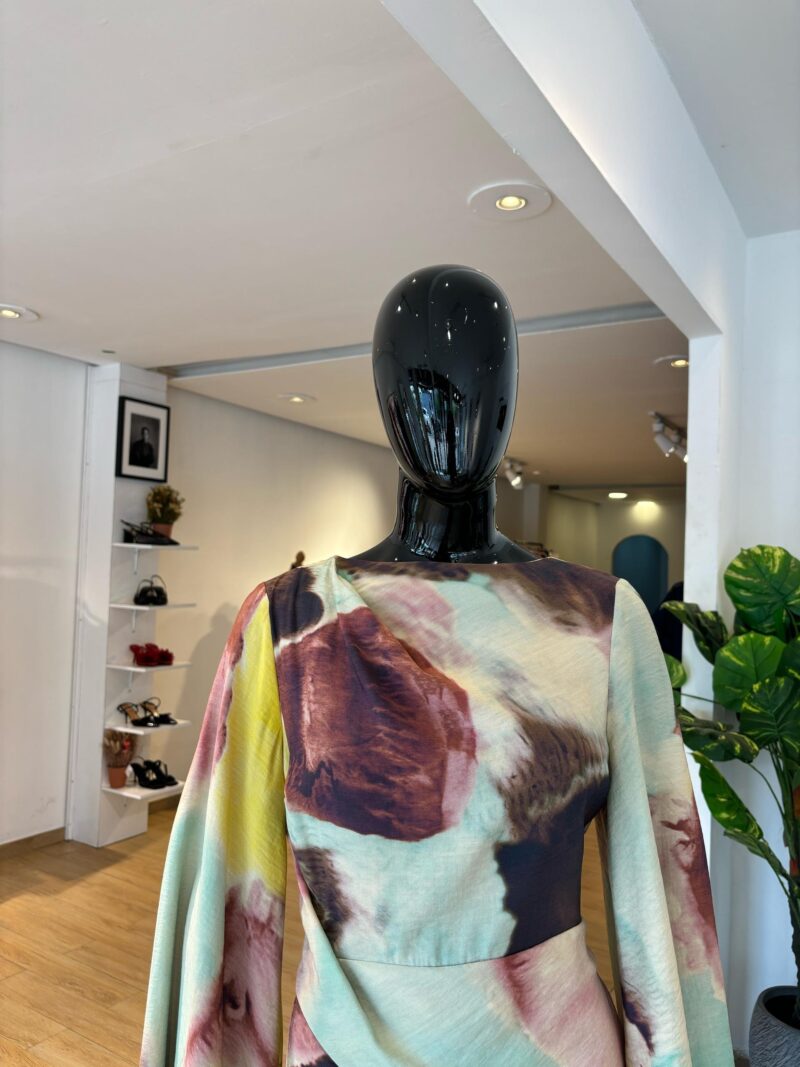 ASOS - Robe Drapée - Imprimé Multi – Image 3