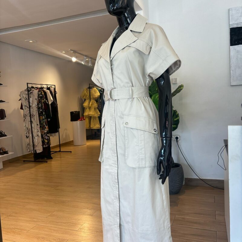 KAREN MILLEN - Robe Cargo à Nouer - Beige