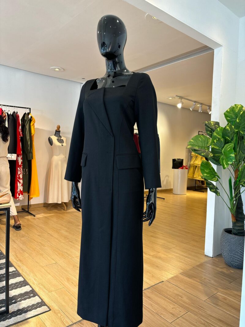 ADOLFO DOMINGUEZ - Robe à Encolure Carrée - Noir – Image 2