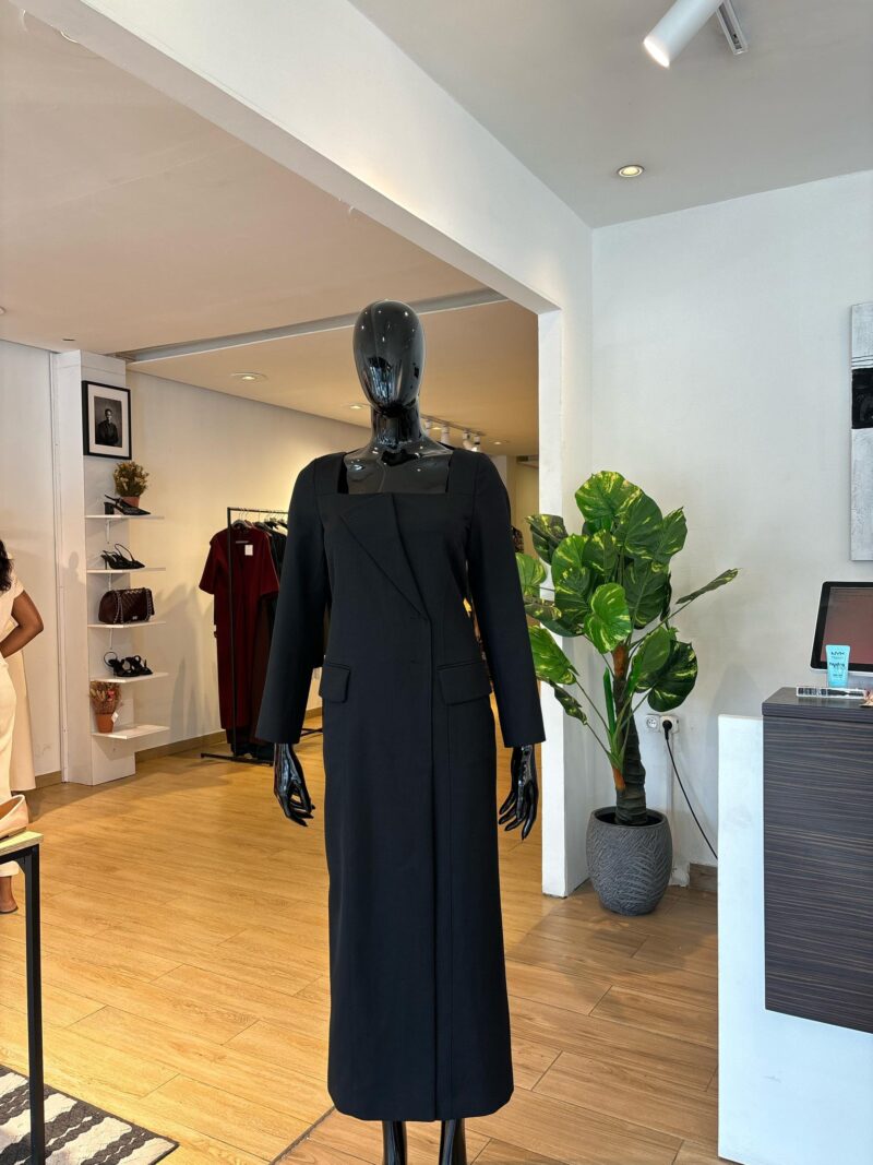 ADOLFO DOMINGUEZ - Robe à Encolure Carrée - Noir