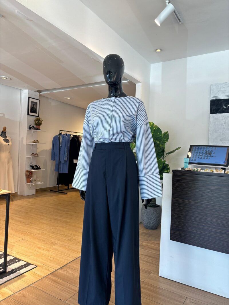 Blouse à Rayures - Bleu