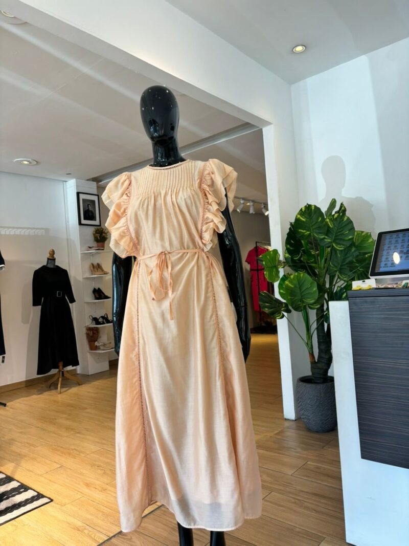& OTHER STORIES - Robe en Organdi à Volants - Beige Light – Image 2