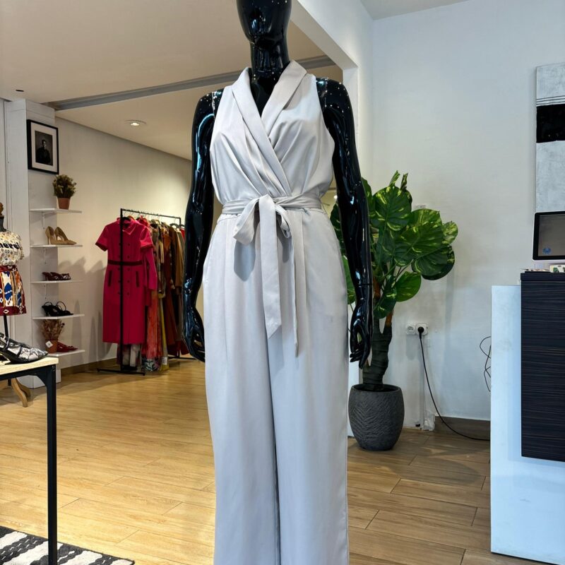 Combinaison avec Ceinture - Beige Satin