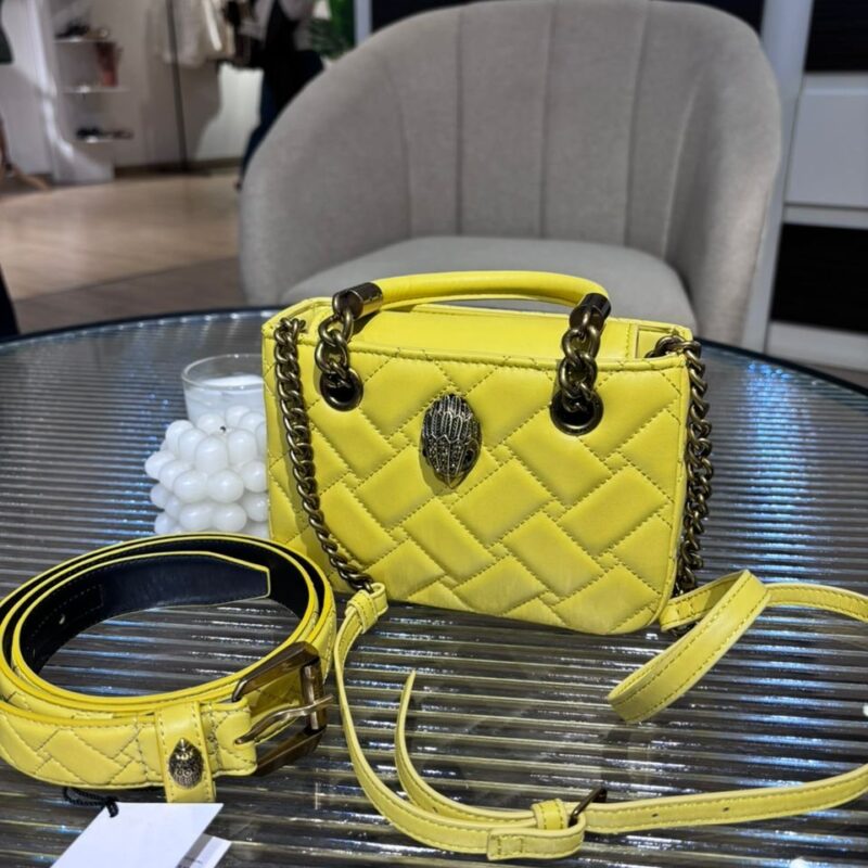Mini Sac à Main Kurt Geiger  + Ceinture - Jaune